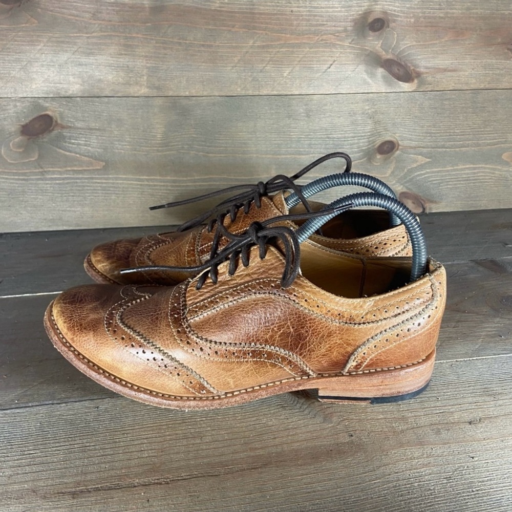 Bed Stu Lita oxfords  size 8.5 (fits like 9) shoes brown leather wingtip oxfords